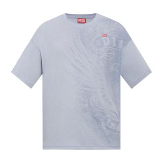 Diesel Tops, Heren, Paars, XS, Katoen, T-Boxt-Aa 3 T-shirt