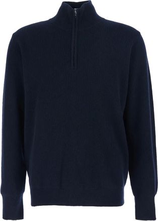 Roberto Collina Cardigan a collo alto - Blu