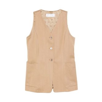 Max Mara Vests, female, Beige, Size: XS Falla Vest