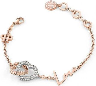 Philipp Plein Rocked Hearts Armband - Dames - Accessoires - Roze - Maat: ONE Size