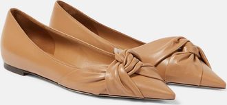 Jimmy Choo London Hedera leather ballet flats