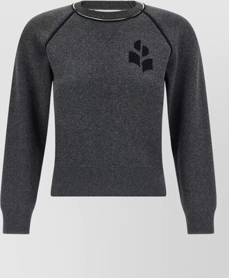 Isabel Marant logo-print crew-neck jumper