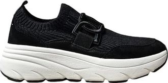 Twinset Running Slip-On Sneakers - Dames - Sneakers - Zwart - 39 EU - Leer - Schoenen