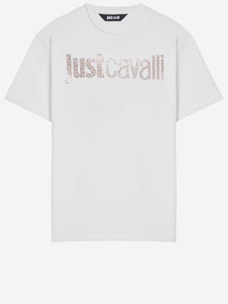 Just Cavalli Baumwoll-T-Shirt mit Logo
