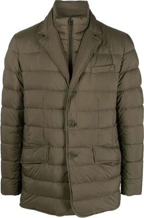 Herno Olijfgroene Jas - Heren - Winterjassen - Groen - XL - Jassen
