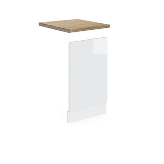 Vicco Panel Frontal R-line, Blanco Alto Brillo, 45 Cm, Et Roble