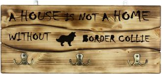 OEM Border Collie - Percha Con Perro, Expositor De Medallas, Decoraci&oacute;n Del Hogar De Art-dog