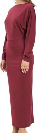 Mar De Margaritas Fitted Lycra Maxi Dress With Bold Open Back Design