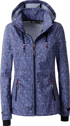 Deproc Softshelljacke DEPROC ACTIVE SHELBY PEAK XV WOMEN, Damen, Gr. 36/38 (M), lila, 96% Polyester; 4% Elasthan, tailliert, gerader Abschluss mit Windstoppe