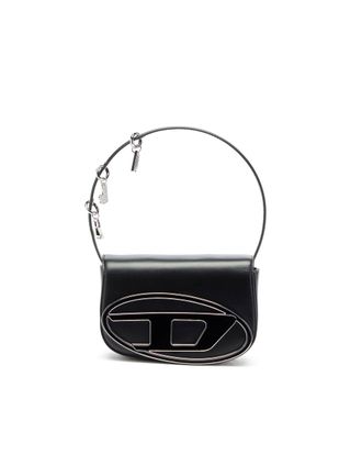 Diesel Structured Black Shoulder Bag with Removable Charms