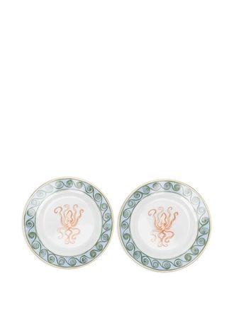 Ginori 1735 Piatto Il Viaggio Di Nettuno con stampa - Bianco