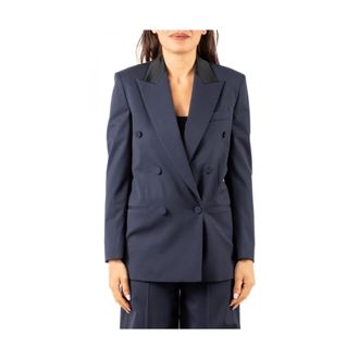 Dondup Dames, Jassen, Blauw, Maat: S Wol