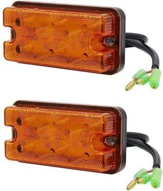 OEM Luces Led Intermitentes Delanteras Para Montacargas, Luces De Posici&oacute;n &Aacute;mbar De 12v-80v Para Camiones