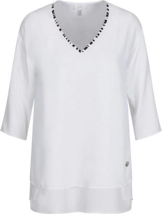 Sportalm Dames, Blouses & Shirts, Wit, Maat: M Zijde