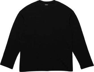 Mainless T-shirt con lavorazione a nido dape - Nero