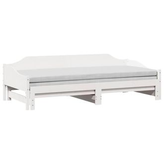 Berkfield Home Versatile Daybed with Trundle without Mattress White 90x200 cm So