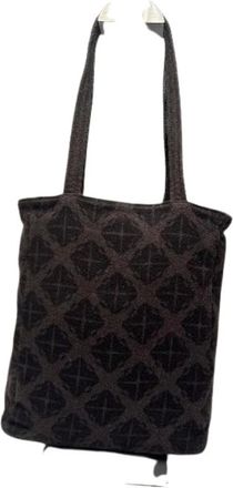 Bottega Veneta Pre-owned Tote Bags, female, Black, Size: ONE SIZE Pre-owned Wool Shoulder Bag