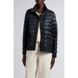 Moncler Origan Down Puffer Jacket in Dark Navy Blue at Nordstrom, Size 5