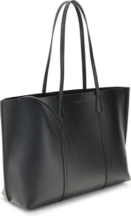 Tory Burch Womens Perry Tote Black Calf Leather Bos