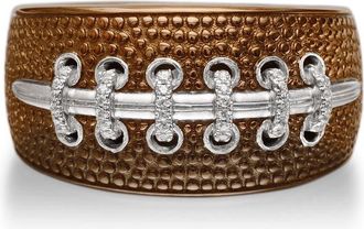 LuvMyJewelry Hustle American Football Diamond Band Men Ring in Brown at Nordstrom, Size 11