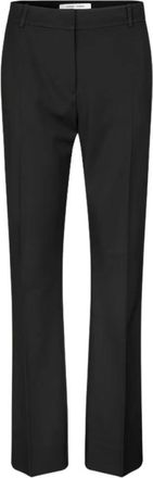 Sams&oslash;e & Sams&oslash;e Broeken, Dames, Zwart, M, Polyester, Elegante Bootcut Broek