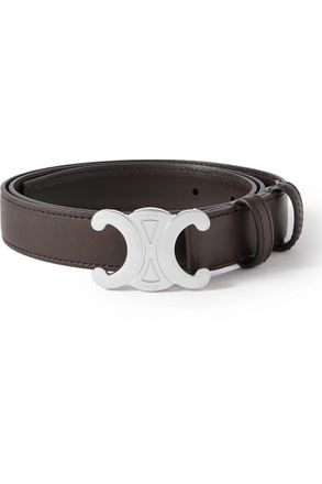 Celine 2.5cm Triomphe Leather Belt