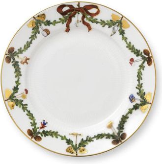 ROYAL COPENHAGEN Star Fluted Christmas Dessert Platewith $7 Credit