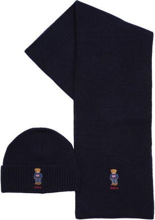 Polo Ralph Lauren Flag Bear Gift-Set in Hunter Navy at Nordstrom