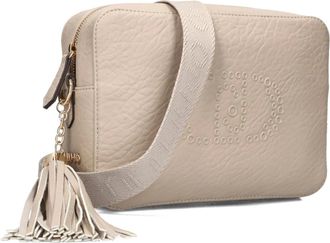Liu Jo Tassen, Dames, Beige, ONE Size, Wol, Beige Crossbodytas voor Stijlvolle Vrouwen