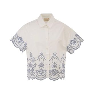 MC2 Saint Barth Shirts, female, White, Size: XS Embrey Shirt