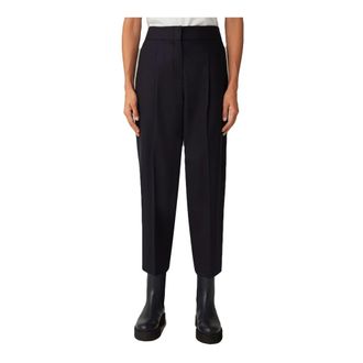Windsor Flanellen pantalon met plooien en jogger-stijl - Heren - Broeken - Blauw - Maat: W44 Flanel