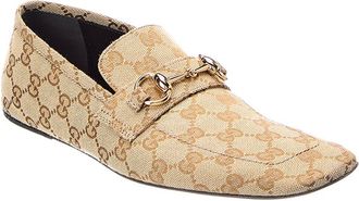 Gucci Ragazzo Gg Supreme Canvas & Leather Loafer