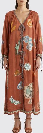 Alemais Abito Laurence midi Alemais in cotone e ramie