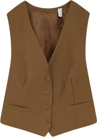 Burberry Clothing.... - Dames - Gillet - Bruin - S - Wol - Kostuums