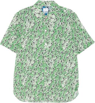 Paul Smith Green Regular Floral Shirt