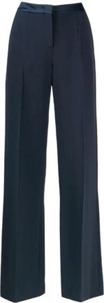 Ermanno Scervino High Waist Wide Broeken - Dames - Wijde Broeken - Blauw - S - Broeken