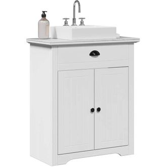 vidaXL Mobile Lavabo da Bagno bodo Bianco 70x35x80 cm - Vidaxl
