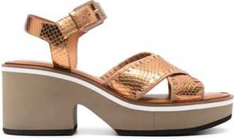 Robert Clergerie Charline 75mm sandals - women - Leather - 41 - Brown