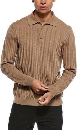 HUGO BOSS Diluigi Wool-Blend Polo Shirt