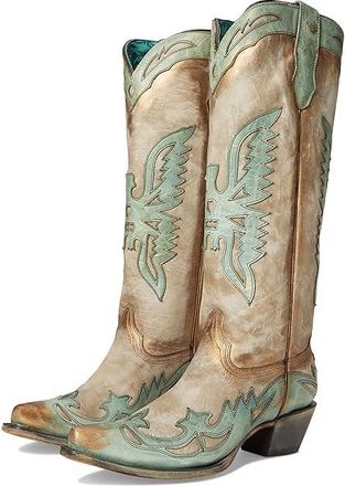 Corral Boots A4302 Cowboy Womens Boots Bone : 9.5 B - Medium, Leather