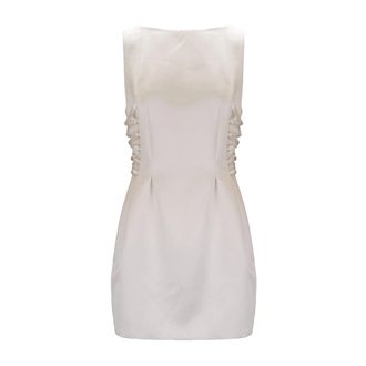 Elisabetta Franchi Dames, Jurken, Wit, Maat: L Zijde