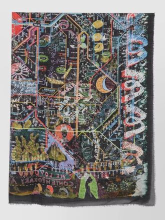 Faliero Sarti cashmere-blend printed scarf