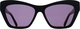 DKNY Cat Eye Womens Black Grey DK535S - One Size