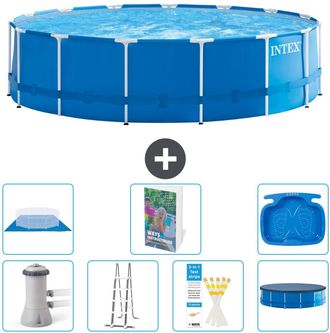 Intex Piscina Con Estructura Redonda - 457x122 Cm - 8-piezas S662