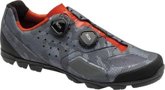 Garneau Mens Baryum Mountain Bike Shoes In Camo Charcoal