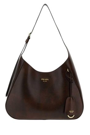 Prada Brown Boogie Medium Shoulder Bag