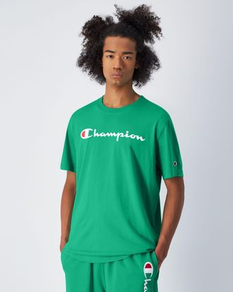 Champion T-Shirt CHAMPION, Herren, Gr. L (52/54), gfd, Jersey, Obermaterial: 100% Baumwolle, Rundhals, Shirts T-Shirt