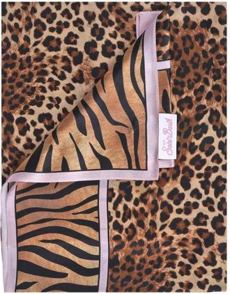 MC2 Saint Barth Winter Scarves, female, Brown, Size: ONE SIZE Foulard Kitana