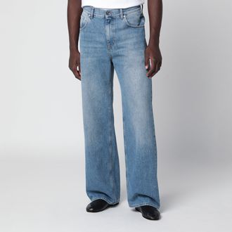 S&eacute;fr Jeans blu chiaro d&eacute;lav&eacute;