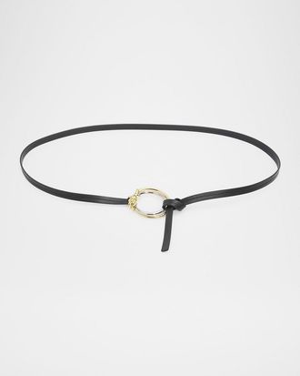 Bottega Veneta Knot Ring Leather Belt